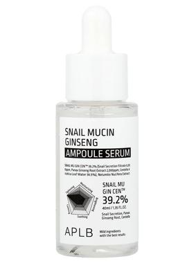 APLB,Snail Mucin Ginseng Ampoule Serum , 1.35 fl oz (40 ml)