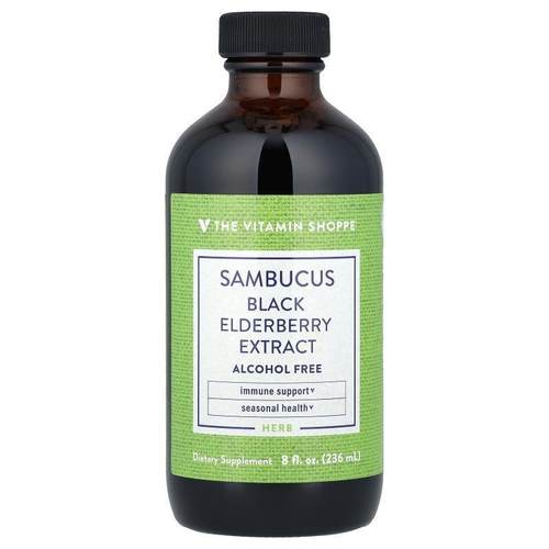 The Vitamin Shoppe,黑接骨木果提取物，无乙醇，8 液量盎司（236