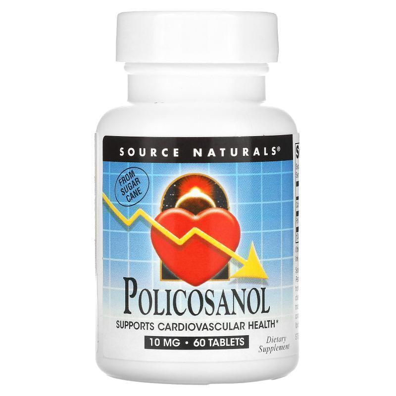 Source Naturals 甘蔗原素片剂脂肪醇辅助降胆
