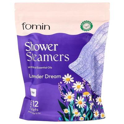 fomin,Shower Steamers, Lavender Dream, 12 Tablets