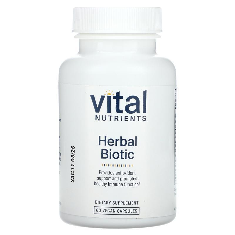 Vital Nutrients,Herbal Biotic, 60 Vegan Capsules