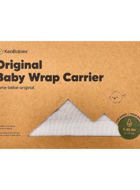 KeaBabies,Original Baby Wrap Carrier, 0-36 Months, Stone Gra