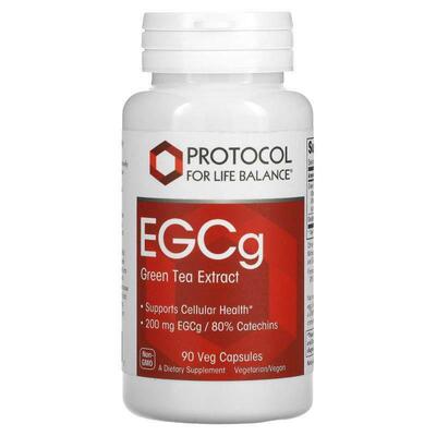 Protocol for Life Balance,EGCg 绿茶提取物，200 毫克，90 粒素
