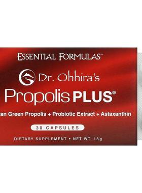 Dr. Ohhira's, Essential Formulas Inc.,Propolis Plus, 30 粒胶