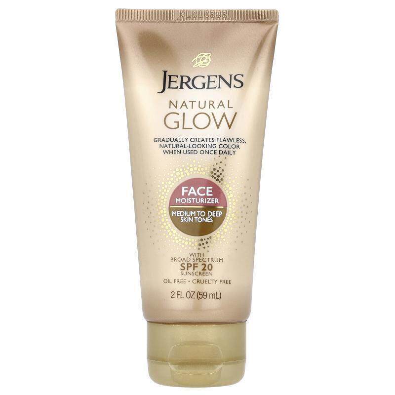 Jergens,自然之光，面部日常保湿霜，SPF 20，适合白皙至中等肤色