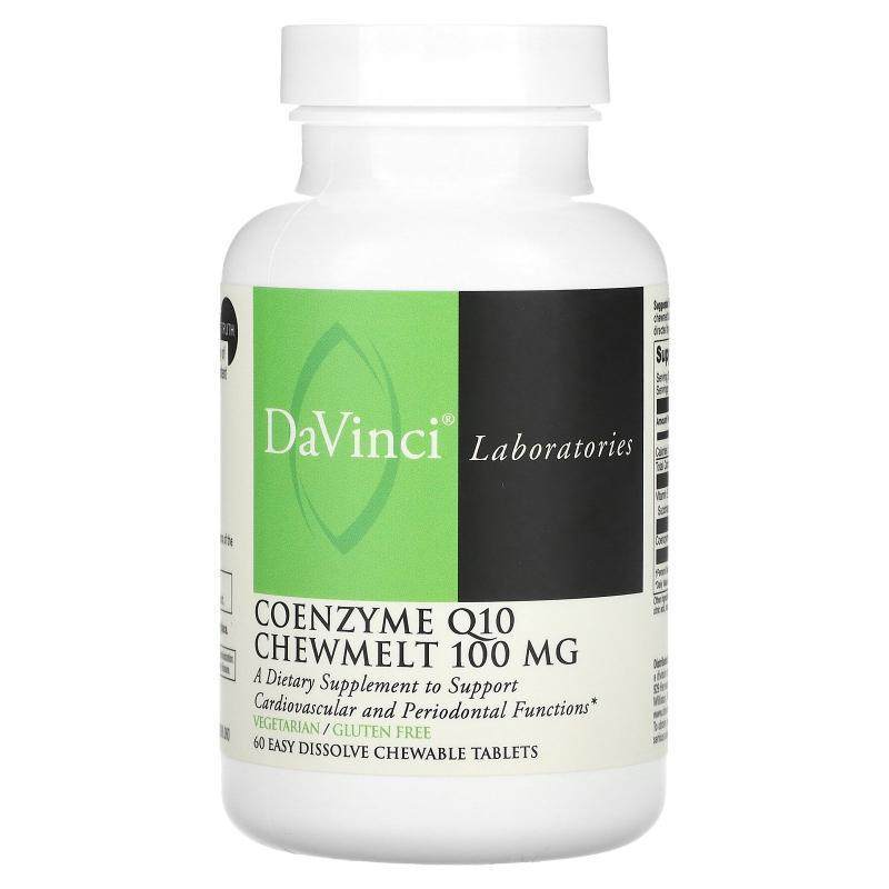 DaVinci Laboratories of Vermont,Coenzyme Q10 Chewmelt, 100 m