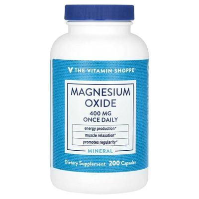 The Vitamin Shoppe,Magnesium Oxide, 400 mg, 200 Capsules