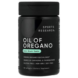 Sports Research,Oil Of Oregano With Black Cumin, 60 Softgels