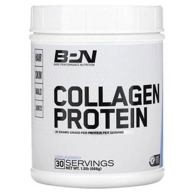 Bare Performance Nutrition,Collagen Protein, Unflavored, 1.5