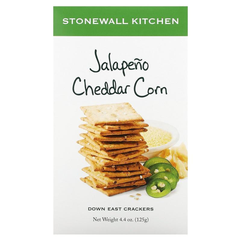 Stonewall Kitchen,Down East Crackers, Jalapeño Cheddar Corn