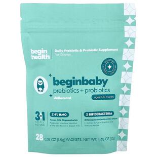 Begin Health,Beginbaby Prebiotics + Probiotic, Ages 0-12 Mon