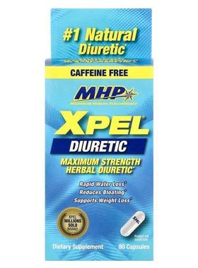 MHP,XPEL® Diuretic, Maximum Strength, Caffeine Free , 80 Cap