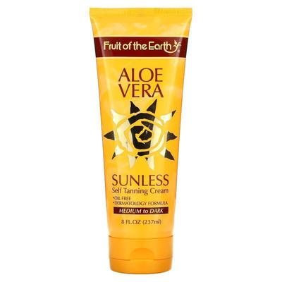 闪露,Aloe Vera Sunless Self Tanning Cream, Deep Dark, 8 fl o