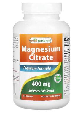 Best Naturals,Magnesium Citrate, 200 mg, 250 Tablets