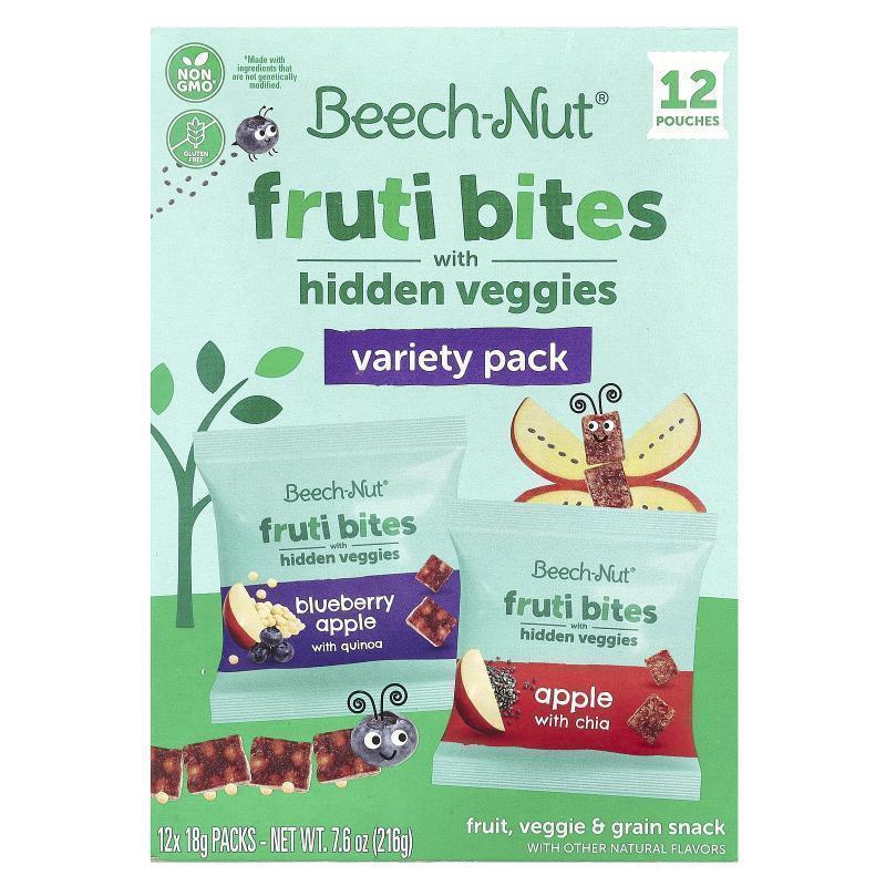 Beech-Nut,含隐藏蔬菜的水果零食，多种口味，12 包，每包 0.63 1