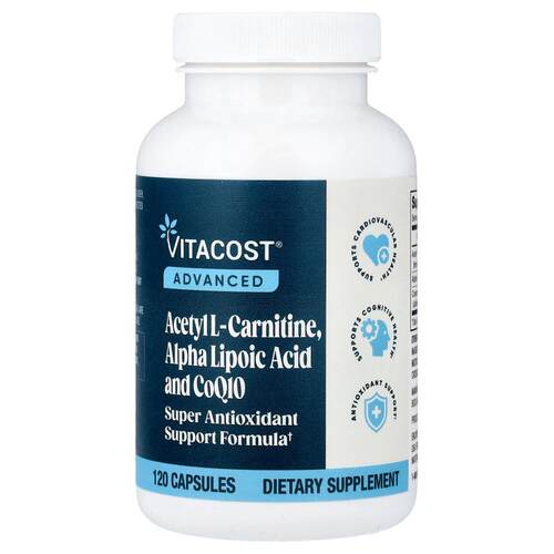 Vitacost,Acetyl L-Carnitine, Alpha Lipoic Acid and CoQ10, 12