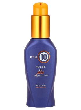 It's a 10,奇迹护发油，Plus Keratin®，3 液量盎司（88.7 毫升）
