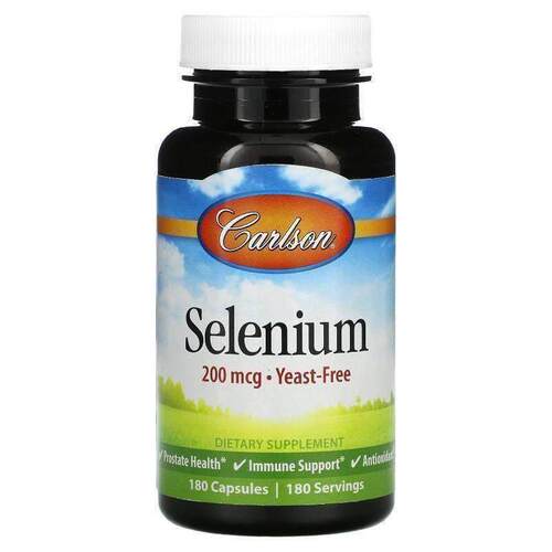 Carlson,Selenium , 200 mcg, 60 Capsules