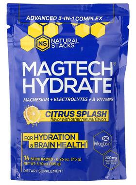 Natural Stacks,Magtech® Hydrate, Citrus Splash, 14 Stick Pac