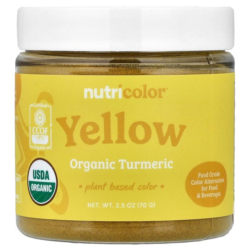 Nutricost,Nutricolor™ Yellow Organic Turmeric, 2.5 oz (70 g)