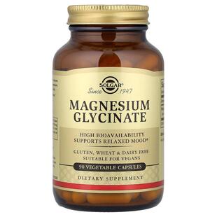 索尔加,Magnesium Glycinate, 90 Vegetable Capsules (120 mg pe