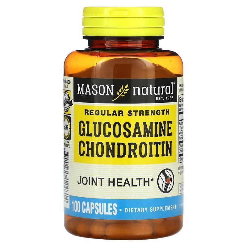 Mason Natural,Glucosamine Chondroitin, Regular Strength, 100