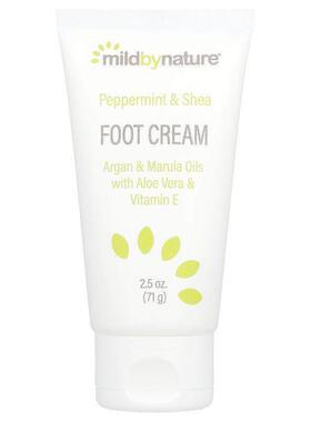 Mild By Nature薄荷乳木果油护足霜含摩洛哥坚果