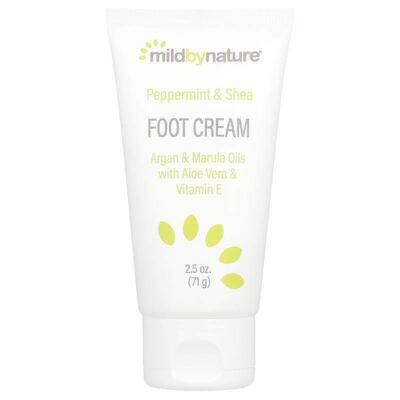 Mild By Nature薄荷乳木果油护足霜含摩洛哥坚果