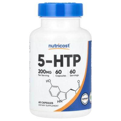 Nutricost,5-HTP，200 毫克，60 粒胶囊