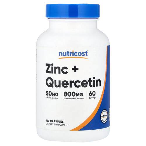 Nutricost,Zinc + Quercetin, 120 Capsules
