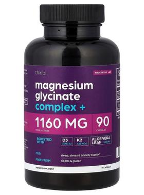 Thinbi,Magnesium Glycinate Complex +, 90 Capsules