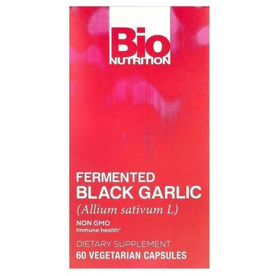 Bio Nutrition,Fermented Black Garlic, 60 Vegetarian Capsules