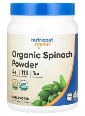 Nutricost,Organic Spinach Powder, Unflavored