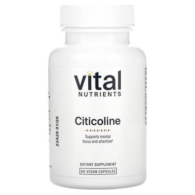 Vital Nutrients,Citicoline, 60 Vegan Capsules