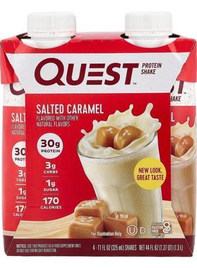 Quest Nutrition,Protein Shake, Salted Caramel, 4 Shakes, 11