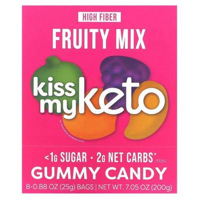 Kiss My Keto,生酮小熊软糖，水果味，12 袋，每袋 0.79 盎司（23