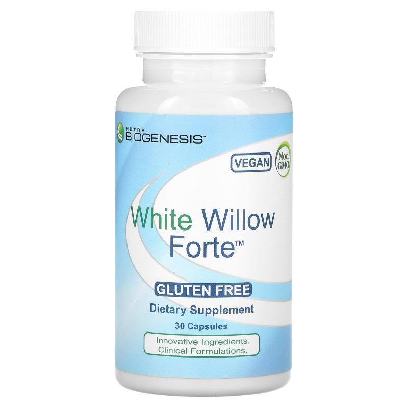 Nutra BioGenesis,White Willow Forte, 30 Capsules