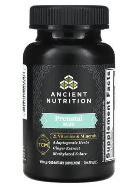 Dr. Axe / Ancient Nutrition,Ancient Multi，产前，90 粒胶囊