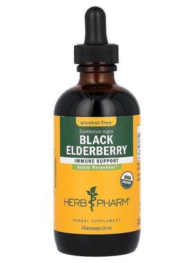 Herb Pharm,Black Elderberry, Alcohol-Free, 4 fl oz (120 ml)