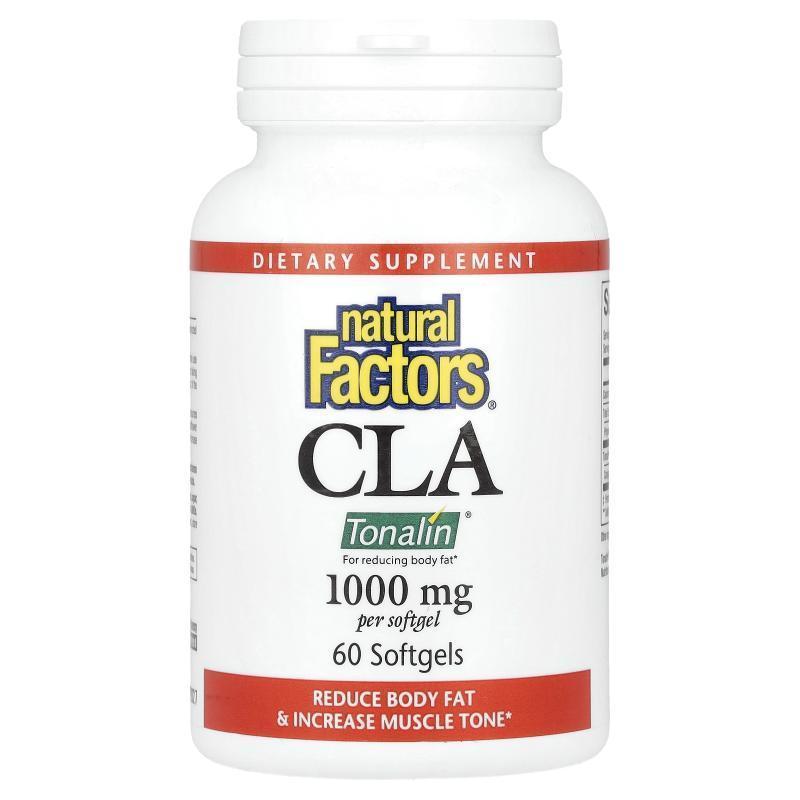 Natural Factors,CLA 1000 毫克，60 粒软凝胶