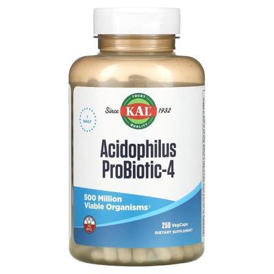 KAL,Acidophilus Probiotic-4, 100 VegCaps