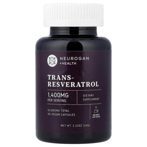 Neurogan Health，反式白藜芦醇，90粒纯素胶囊（每粒700毫克）