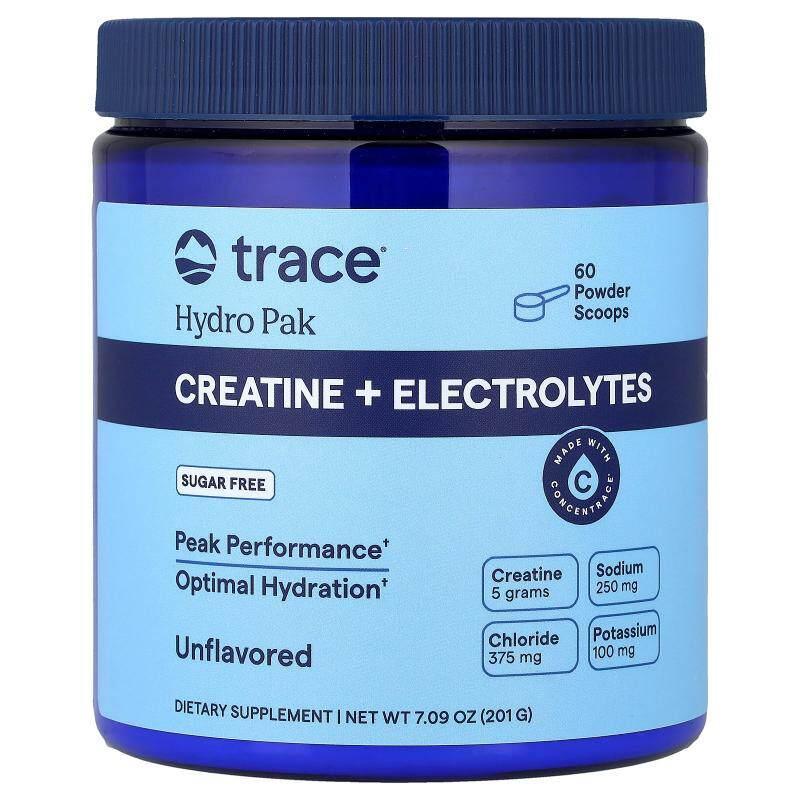 Trace,Hydro Pak, Creatine + Electrolytes, Unflavored图片