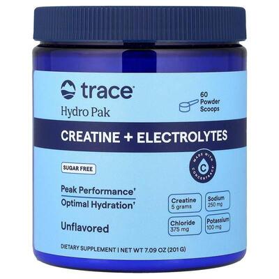 Trace,Hydro Pak, Creatine + Electrolytes, Unflavored