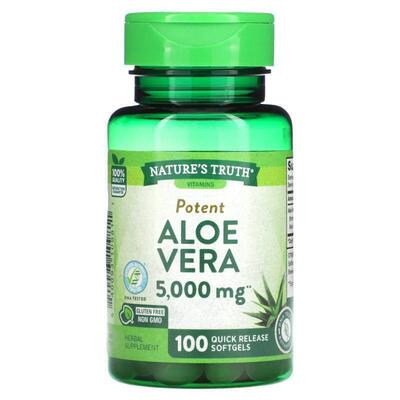 Nature's Truth,Potent, Aloe Vera , 5,000 mg , 100 Quick Rele