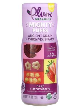 谷百,Mighty Puffs, Ancient Grain + Chickpea Snack, Baby, Bee