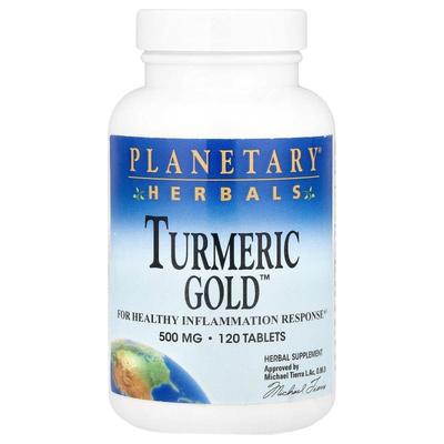 Planetary Herbals,Turmeric Gold™，500 毫克，120 片