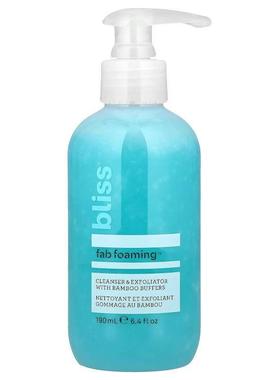 Bliss,Fab 泡沫 2 合 1 洁面和去角质霜，6.4 液量盎司（190 毫升