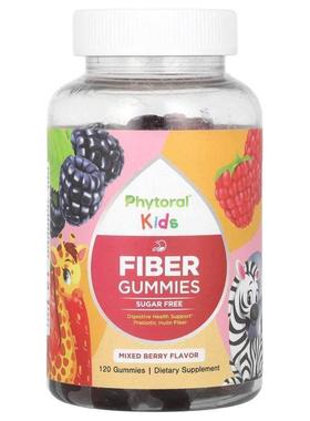 Phytoral,Kids, Fiber Gummies, Orange &amp;amp;amp; Mixed