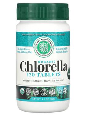 Green Foods Corporation,有机小球藻，500 毫克，120 片
